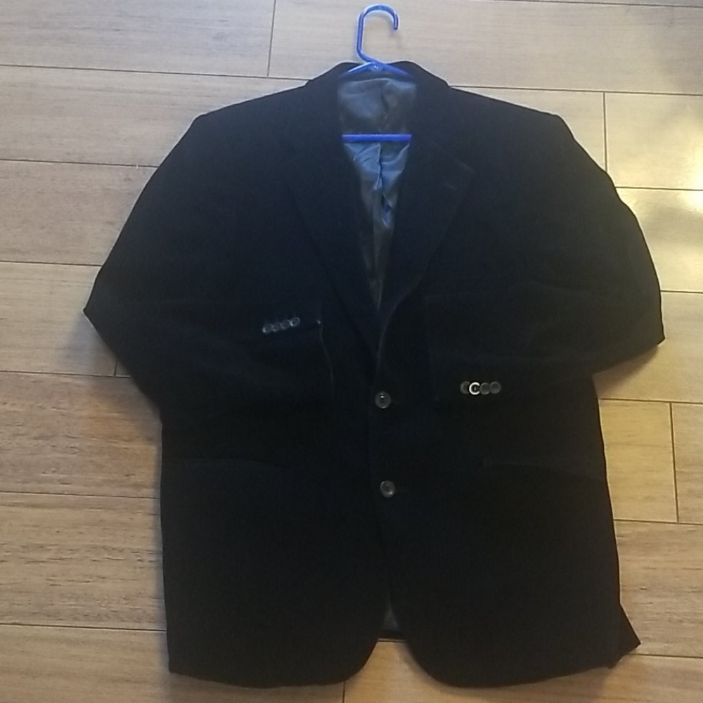 Mens bellissimo black corduroy blazer